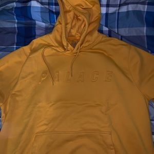 Palace Hoodie Embroidered Letters - Citrus Yellow